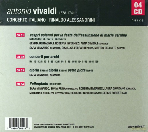 Rinaldo Alessandrini: Vivaldi [4CD]