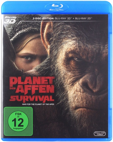 War for the Planet of the Apes (Wojna o planetę małp) [Blu-Ray 3D]+[Blu-Ray]