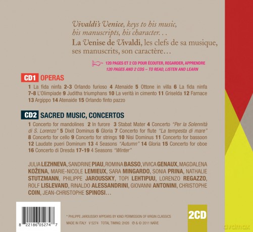 Marie-Nicole Lemieux, Sandrine Piau,Philippe Jaroussky, Sara Mingardo: In Search Of Vivaldi (digibook) [CD]