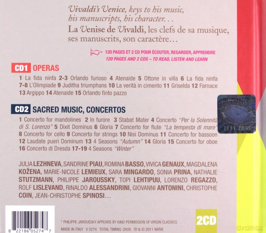 Marie-Nicole Lemieux, Sandrine Piau,Philippe Jaroussky, Sara Mingardo: In Search Of Vivaldi (digibook) [CD]