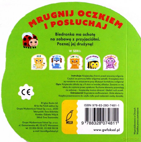 Biedronka. Mrugnij oczkiem i posłuchaj [KSIĄŻKA]