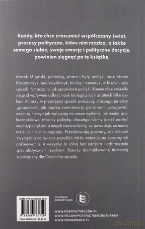 Homo Politicus Sapiens. Biologiczne aspekty politycznej gry - Marek Migalski, Marek Kaczmarzyk [KSIĄŻKA]