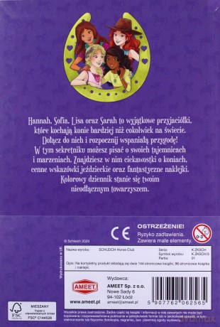 Książki SCHLEICH Horse Club pakiet książek + sennik - Emma Walden [KSIĄŻKA]