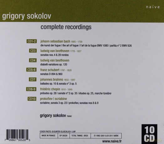 Grigory Sokolov: The Complete Recordings [BOX] [10CD]