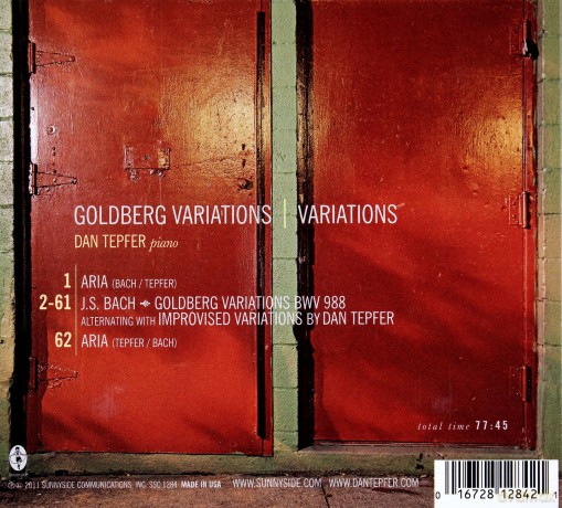 Dan Tepfer: Goldberg Variations [CD]