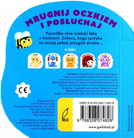 Pszczółka. Mrugnij oczkiem i posłuchaj [KSIĄŻKA]
