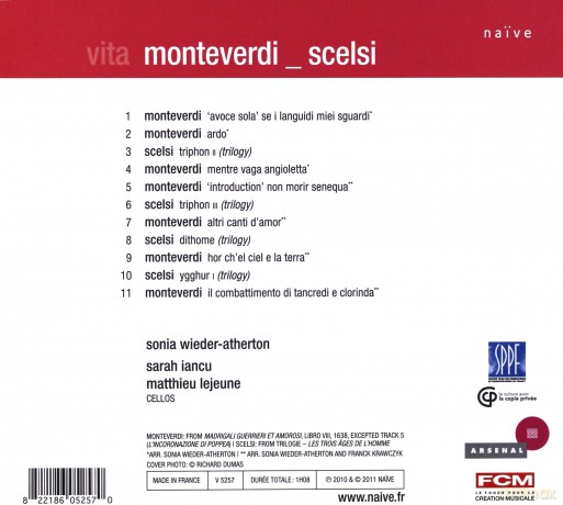 Sonia Wieder-Atherton: Monteverdi (digipack) [CD]