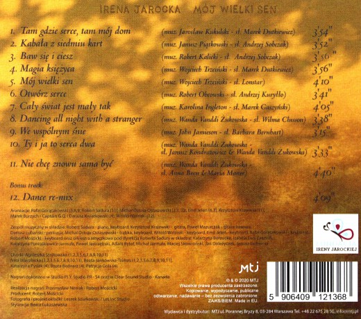 Irena Jarocka: Mój wielki sen [CD]