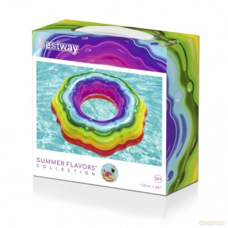 Dmuchane koło do pływania Rainbow 115cm