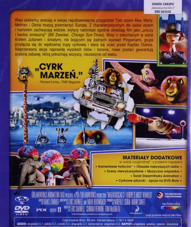 Madagaskar 3 [DVD]