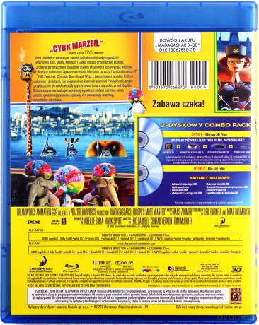 Madagaskar 3 3D [Blu-Ray]+[Blu-Ray 3D]