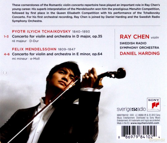 Ray Chen: Tchaikovsky And Mendelssohn: Violin Concertos [CD]
