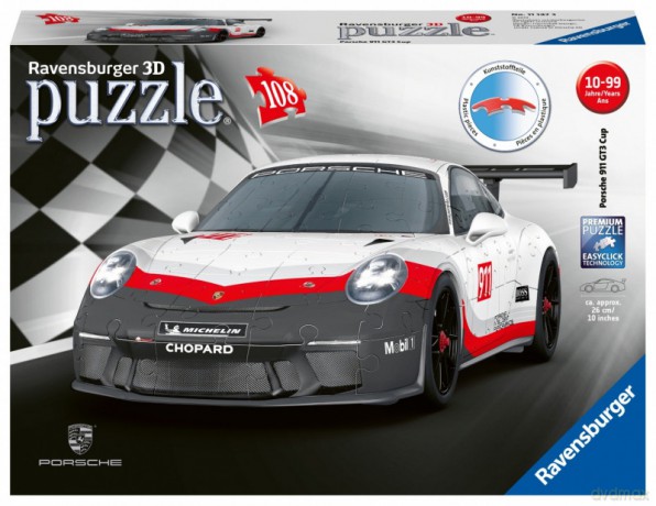 RAVENSBURGER 108 el. Porsche GT3 Cup 3D [PUZZLE]