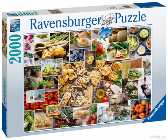 RAVENSBURGER 2000 el. Kolaż jedzenia [PUZZLE]