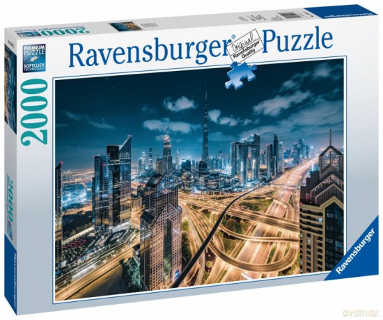 RAVENSBURGER 2000 el. Widok na Dubaj nocą [PUZZLE]