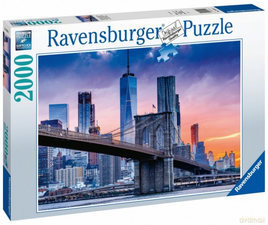 RAVENSBURGER 2000 el. Widok na Manhattan i Most Brooklyn [PUZZLE]