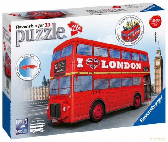 RAVENSBURGER 216 el. 3D London Bus [PUZZLE]