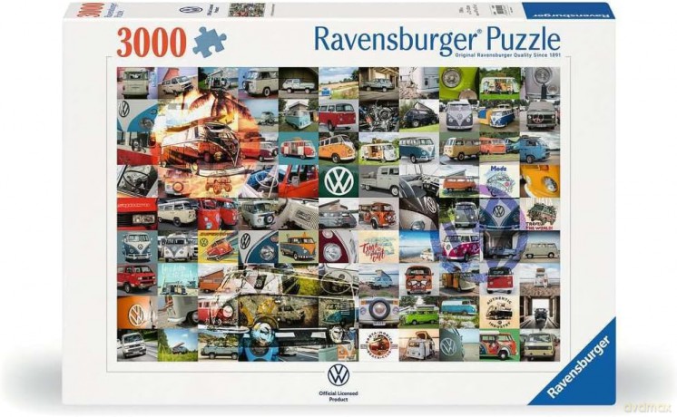 RAVENSBURGER 3000 el. 99 Momentów Kampera VW [PUZZLE]