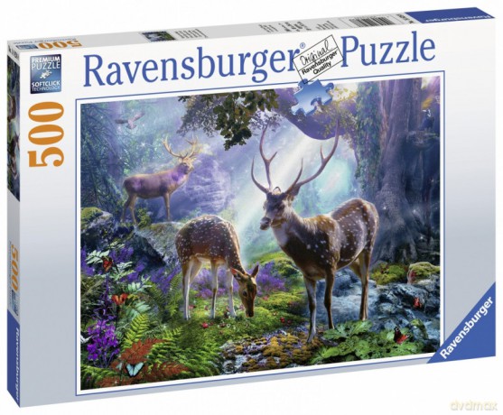 RAVENSBURGER 500 el. Jelenie w lesie [PUZZLE]