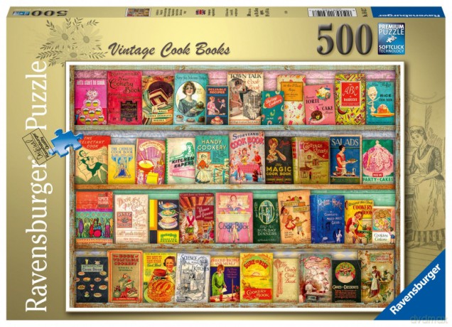 RAVENSBURGER 500 el. Vintage Książki Kucharskie [PUZZLE]