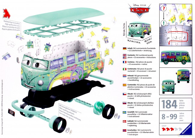 RAVENSBURGER 54 el. VW Bus T1 Cars [PUZZLE]