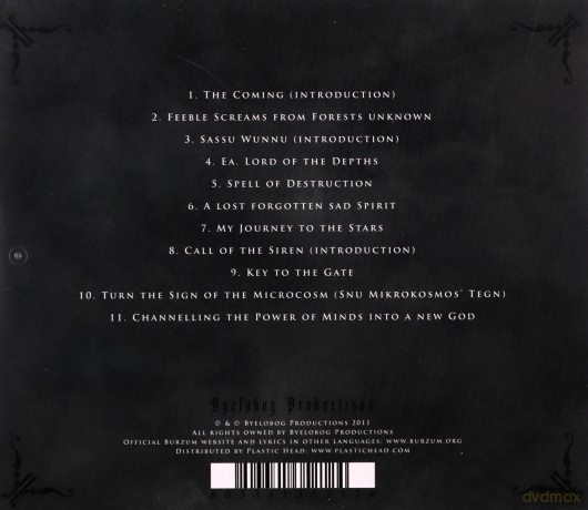 Burzum: From The Depths Of Darkness [CD]