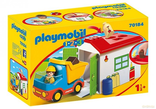 Zestaw figurek 123 Ciężarówka z garażem sorter [FIGURKA]