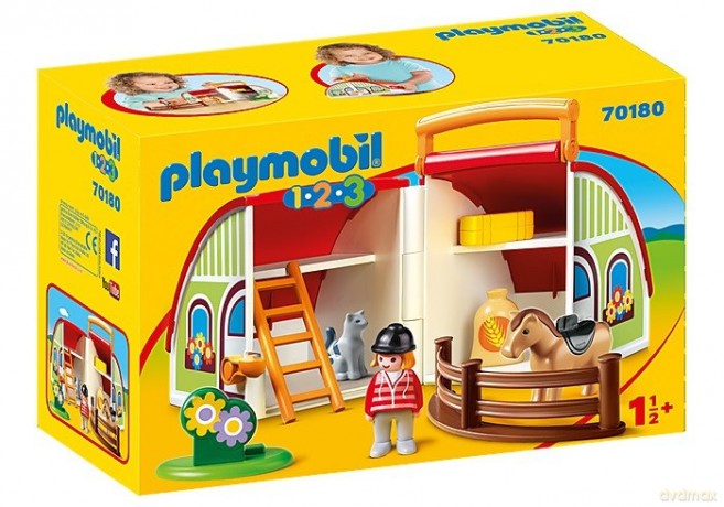 Zestaw figurek 123 Moja przenośna stajnia [FIGURKA]