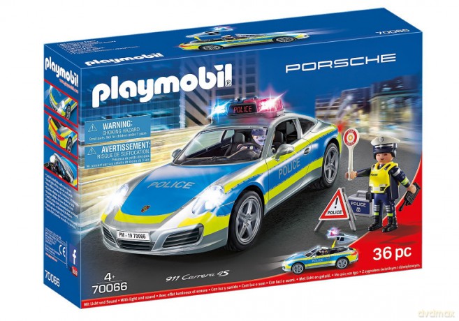 Zestaw figurek Porshe 911 Carrera 4s Policja (70066) [FIGURKA]