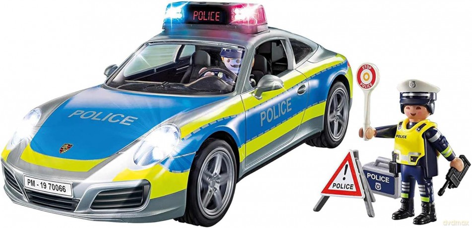 Zestaw figurek Porshe 911 Carrera 4s Policja (70066) [FIGURKA]