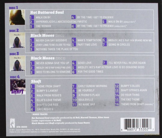 Isaac Hayes: Essential: Hot Buttered Soul / Black Moses / Shaft [4CD]
