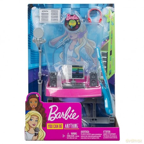 Zestaw mebelków Barbie Studio nagrań