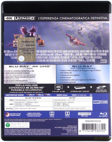 Avengers: Age of Ultron (Avengers: Czas Ultrona) [Blu-Ray 4K]+[Blu-Ray]