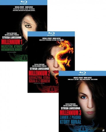 Millennium Trylogia: Mężczyźni, którzy nienawidzą kobiet / Dziewczyna, która igrała z ogniem / Zamek z piasku, który runął Pakiet [3Blu-Ray]