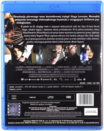 Millennium Trylogia: Mężczyźni, którzy nienawidzą kobiet / Dziewczyna, która igrała z ogniem / Zamek z piasku, który runął Pakiet [3Blu-Ray]
