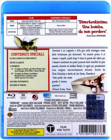 Gremlins (Gremliny rozrabiają) [Blu-Ray]