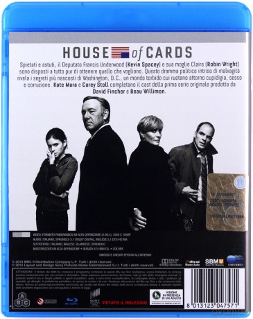 House of Cards: Season 1 [4xBlu-Ray]