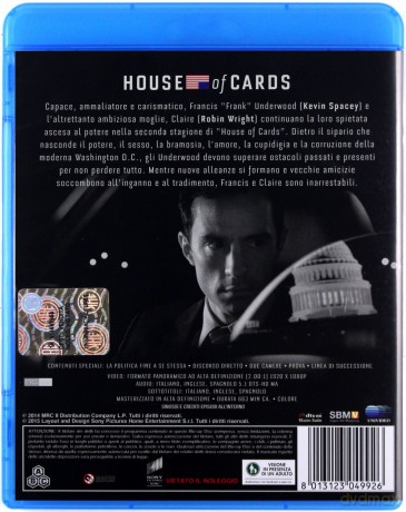 House Of Cards: Season 2 [Blu-Ray]