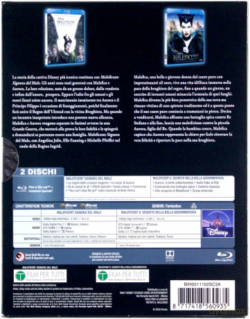 Maleficent 1-2 (Czarownica 1-2) [Blu-Ray]
