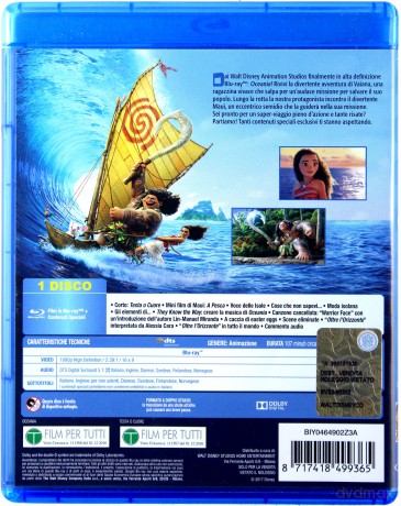 Moana (Vaiana: Skarb oceanu) [Blu-Ray]