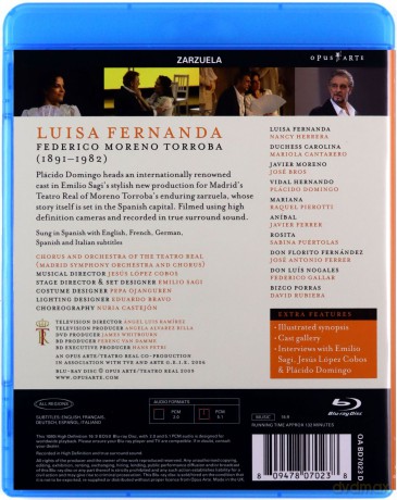 Moreno Torroba: Luisa Fernanda [Blu-Ray]