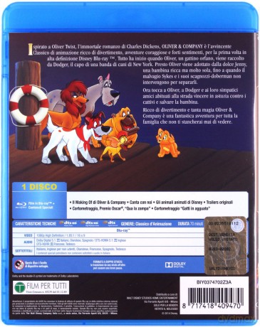 Oliver & Company (Oliver i spółka) [Blu-Ray]