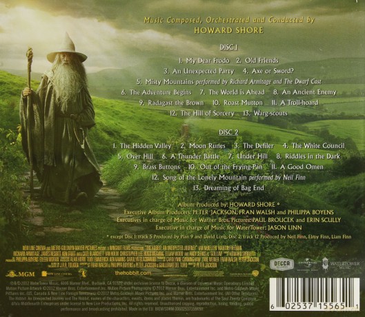The Hobbit: An Unexpected Journey soundtrack (Hobbit: Niezwykła Podróż) [2CD]