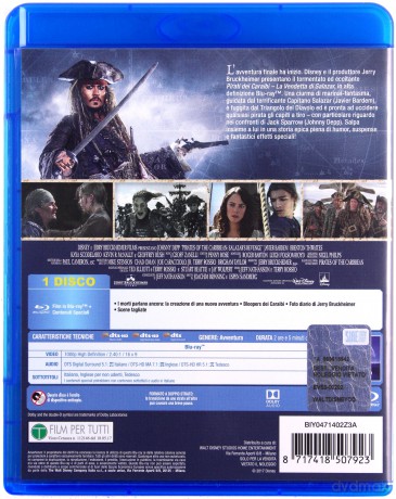 Pirates of the Caribbean: Dead Men Tell No Tales (Piraci z Karaibów: Zemsta Salazara) [Blu-Ray]