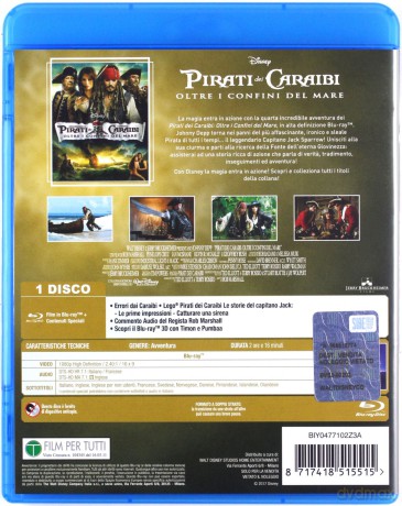 Pirates of the Caribbean: On Stranger Tides (Limited Edition) (Piraci z Karaibów: Na nieznanych wodach (Edycja limitowana)) [Blu-Ray]