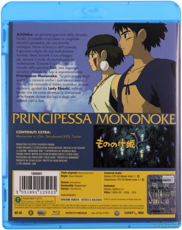 Princess Mononoke (Księżniczka Mononoke) [Blu-Ray]