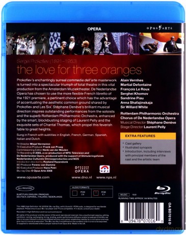 Sergei Prokofiev: The Love for Three Oranges [Blu-Ray]