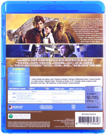 Solo: A Star Wars Story (Han Solo: Gwiezdne wojny - historie) [Blu-Ray]
