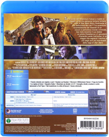 Solo: A Star Wars Story (Han Solo: Gwiezdne wojny - historie) [Blu-Ray]