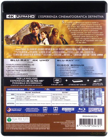 Solo: A Star Wars Story (Han Solo: Gwiezdne wojny - historie) [Blu-Ray 4K]+[Blu-Ray]